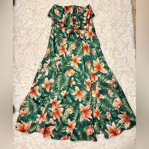 SHEIN strapless floor length in size Large dress.